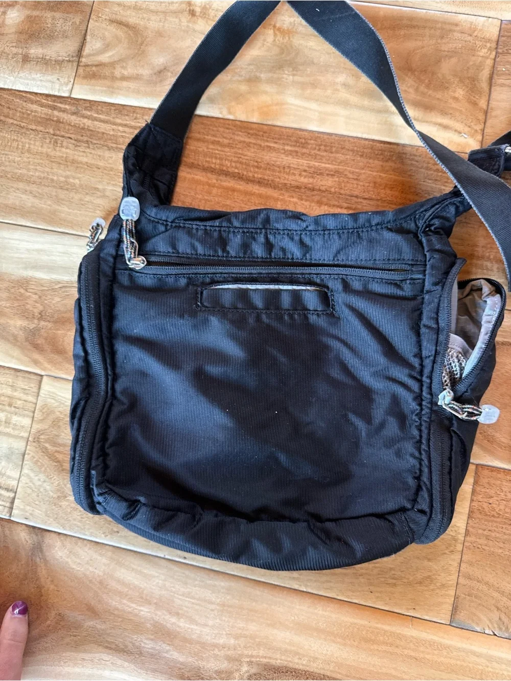 Black Women's Crossbody Bag with Adjustable Strap